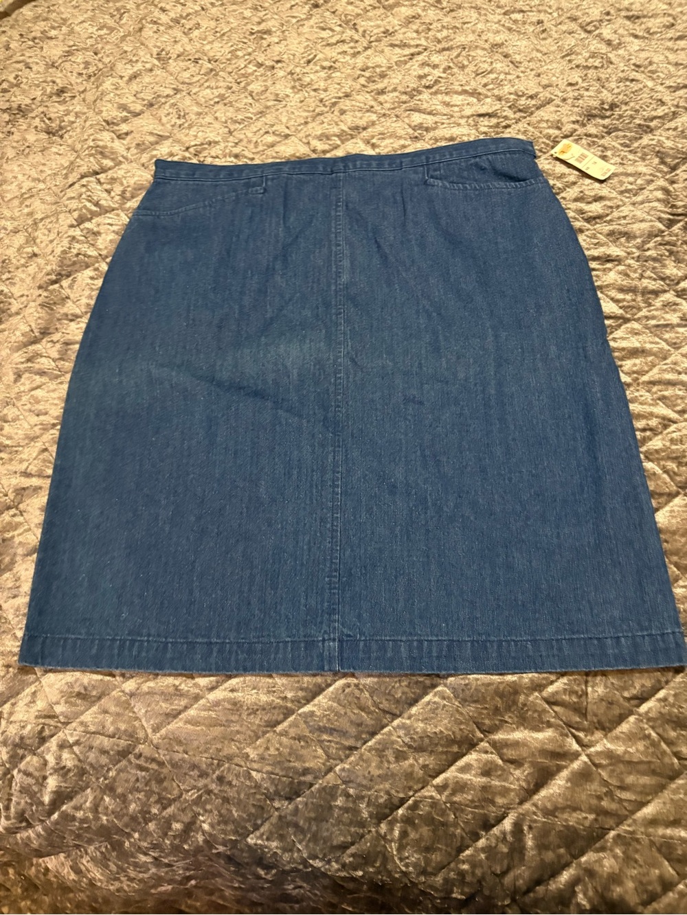Talbots Dark Blue Denim Pencil Skirt